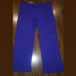 Purple Lululemon Flare Capri